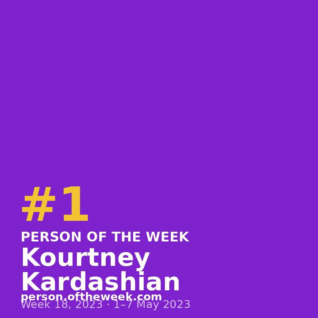 Square post (1080×1080) — Kourtney Kardashian