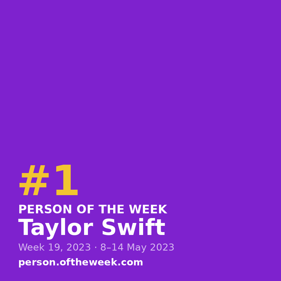 Square post (1080×1080) — Taylor Swift