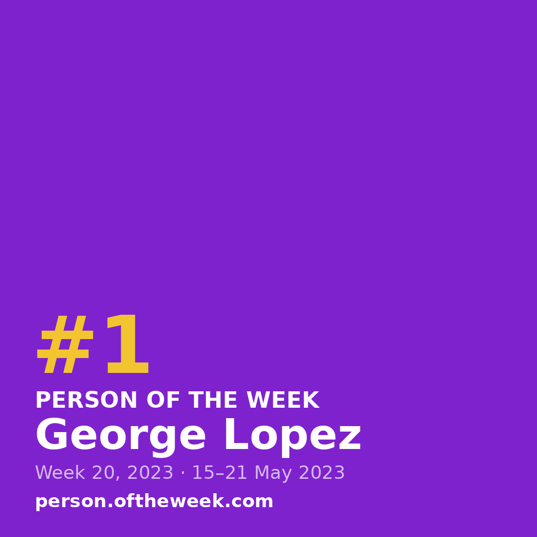 Square post (1080×1080) — George Lopez