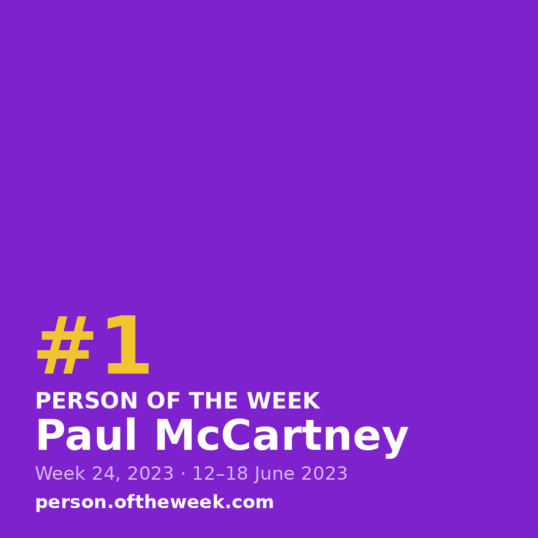 Square post (1080×1080) — Paul McCartney