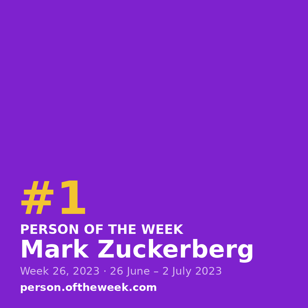 Square post (1080×1080) — Mark Zuckerberg