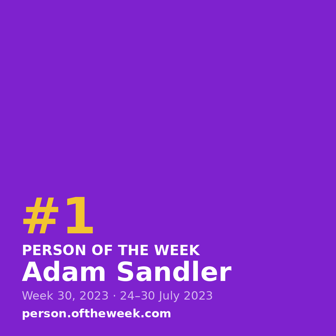 Square post (1080×1080) — Adam Sandler