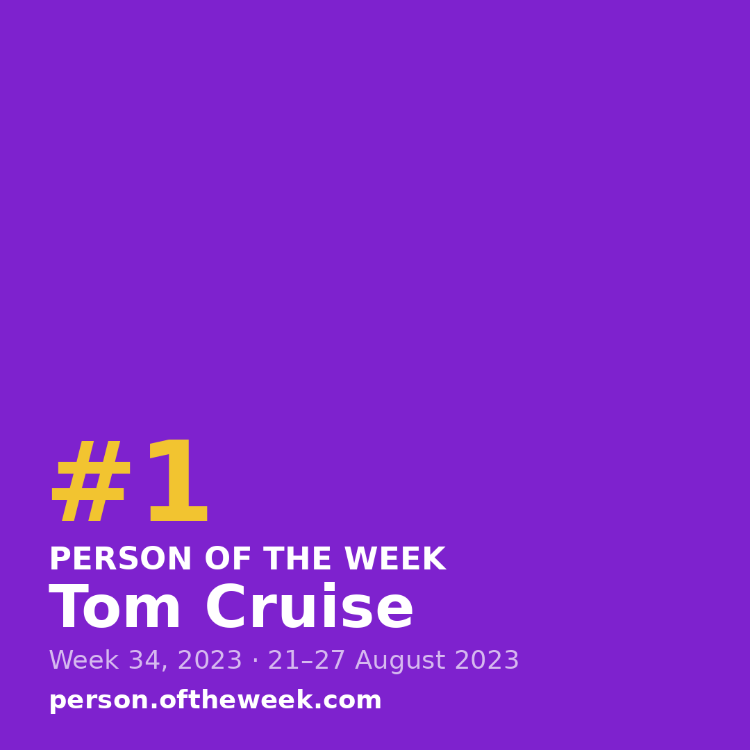 Square post (1080×1080) — Tom Cruise