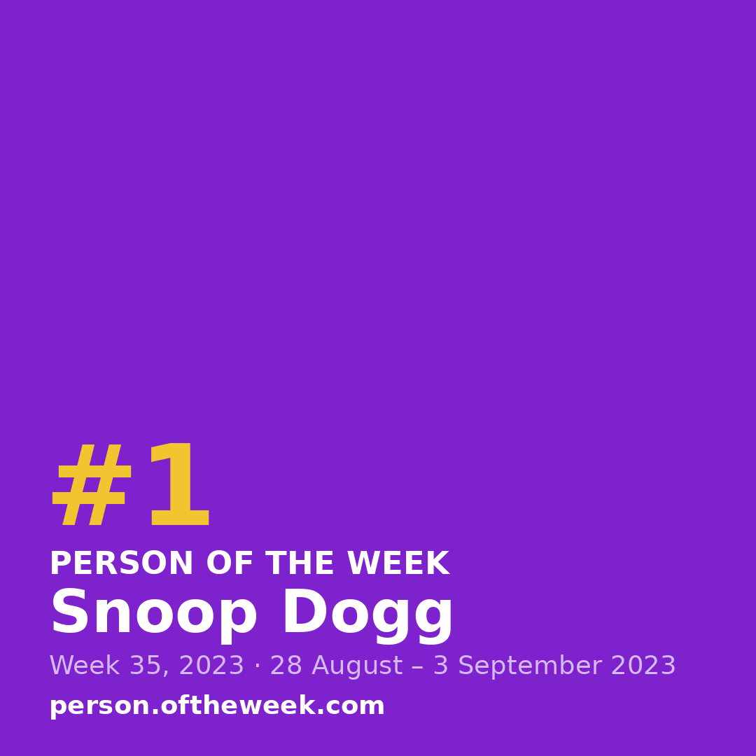 Square post (1080×1080) — Snoop Dogg