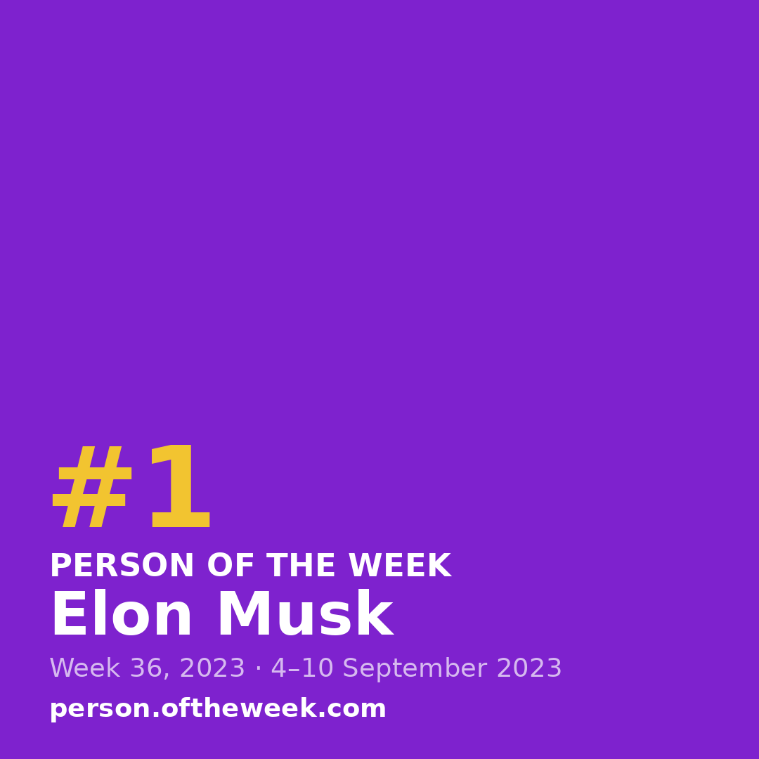 Square post (1080×1080) — Elon Musk