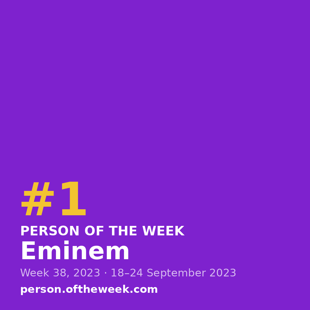Square post (1080×1080) — Eminem